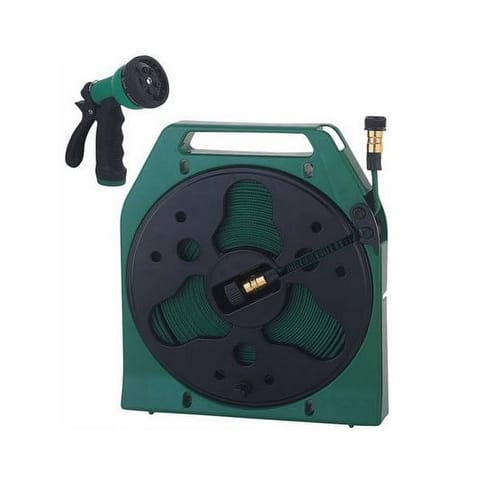 Mintcraft YP1121 Flat Hose Reel With Nozzle, 50