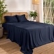 preview thumbnail 48 of 69, Bare Home Rayon from Bamboo Sheet Set - Deep Pocket - Breathable King - Midnight Blue