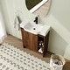 preview thumbnail 3 of 26, Jentoria 28" Bathroom Vanity with Sink, Mini FreeStanding Bathroom Vanity with Soft Close Door and Adjustable shelf Brown