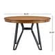 preview thumbnail 13 of 17, Christopher Knight Home Round Dining Table with Metal Base - 46.85" W x 46.85" D x 30" H