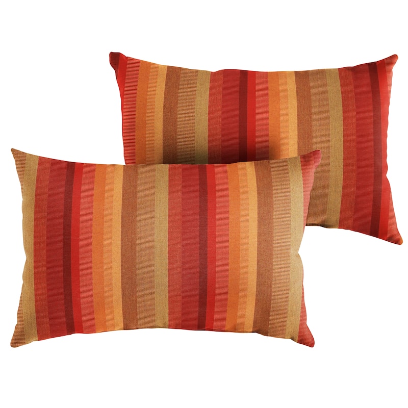 Sunbrella Astoria Sunset Indoor/Outdoor Knife Edge Pillow (Set of 2)