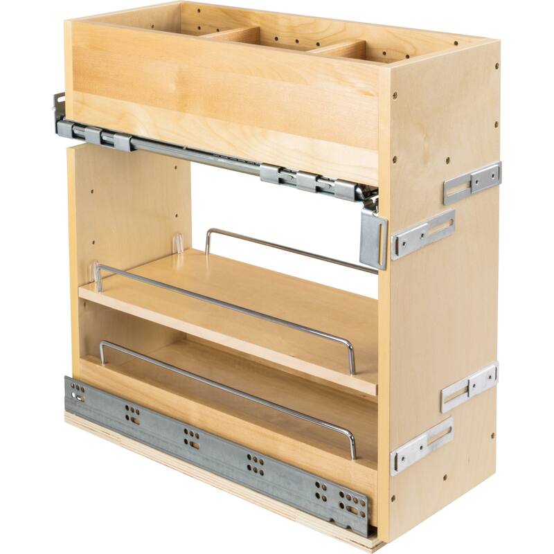 Hardware Resources 8" Wide Vanity Cabinet Pull Out Filler with Soft - Natural White Birch