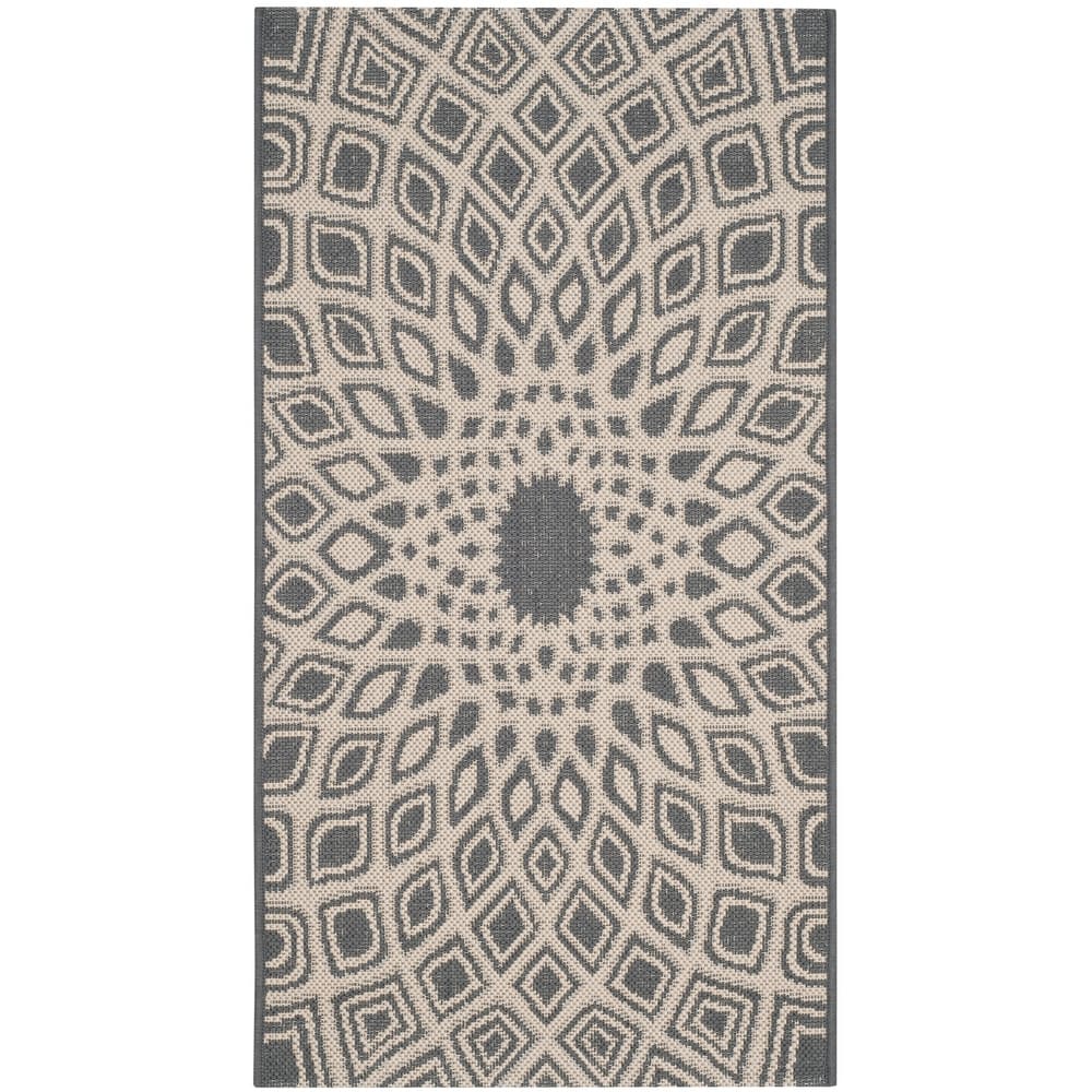 SAFAVIEH Courtyard Misako Indoor/ Outdoor Waterproof Patio Backyard Rug
