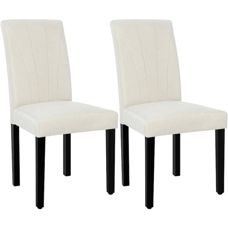 VECELO Upholstered Dining Chairs Set of 2 Parson Classic Upholstered Dining Chair,Modern 37" Parson Chairs