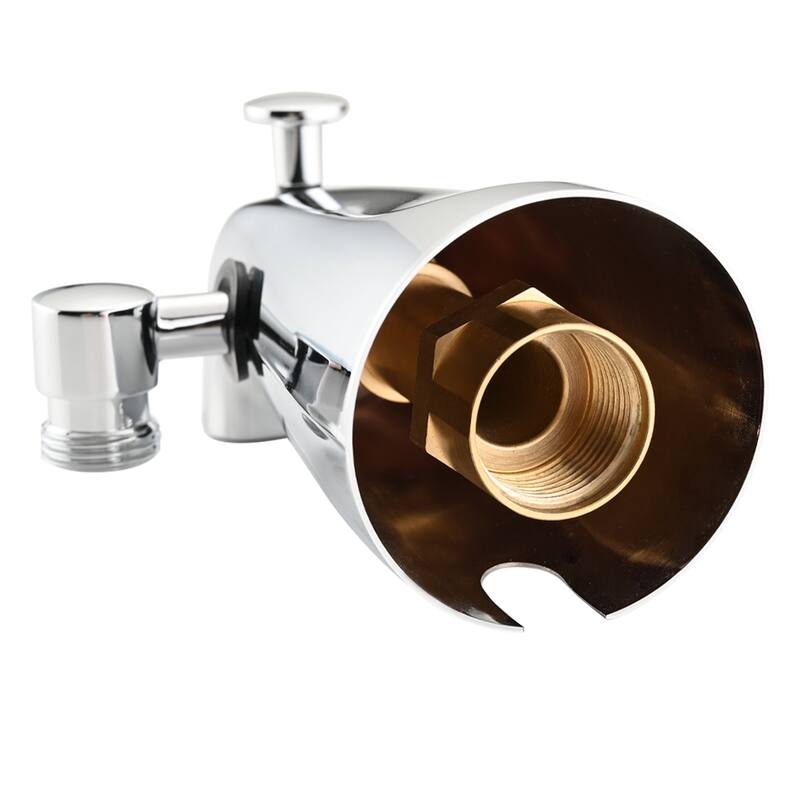 Lift-Up Diverter Bathtub Faucet with 6 Settings Handheld Shower in Chrome (Rough-in Valve Not Included)