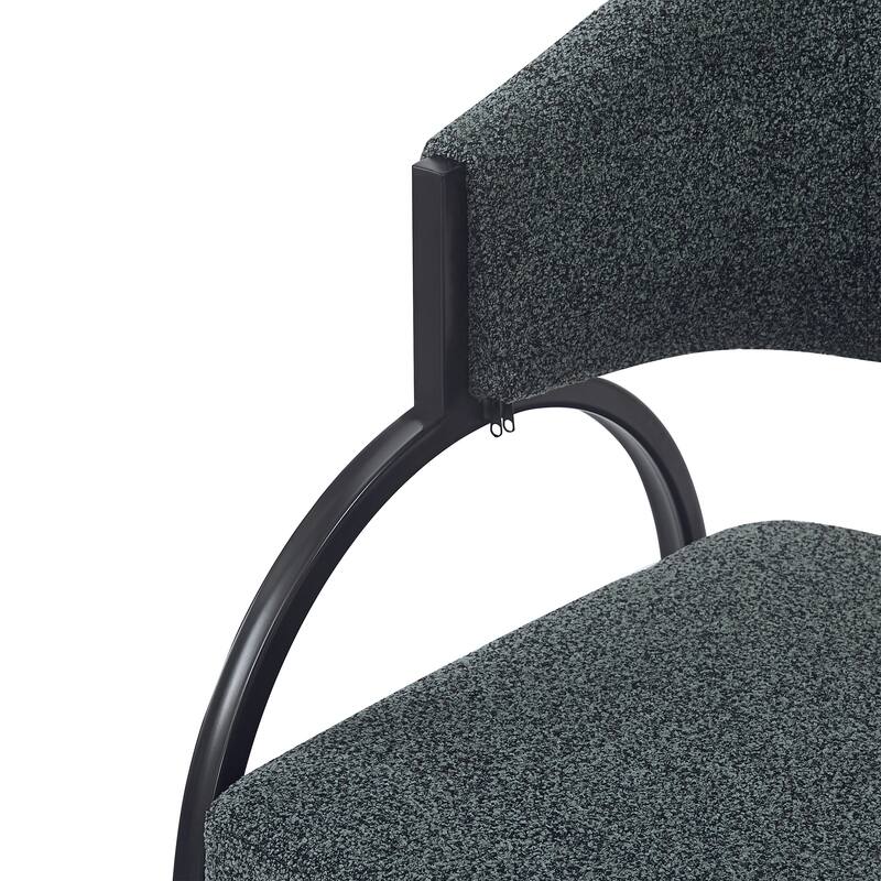 Modern Set of 2 Dining Chairs with Padded Backrest Seat, Metal Legs for Dining Room Living Room and Café