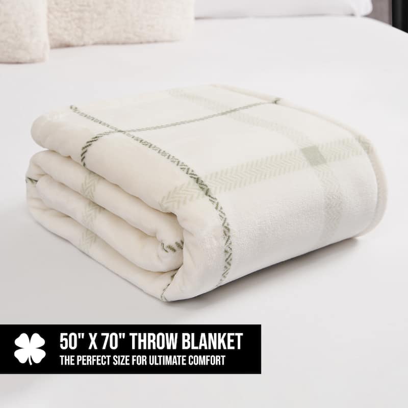 Lucky Brand Palmdale Throws Plush 50" x 70" Throw Blanket