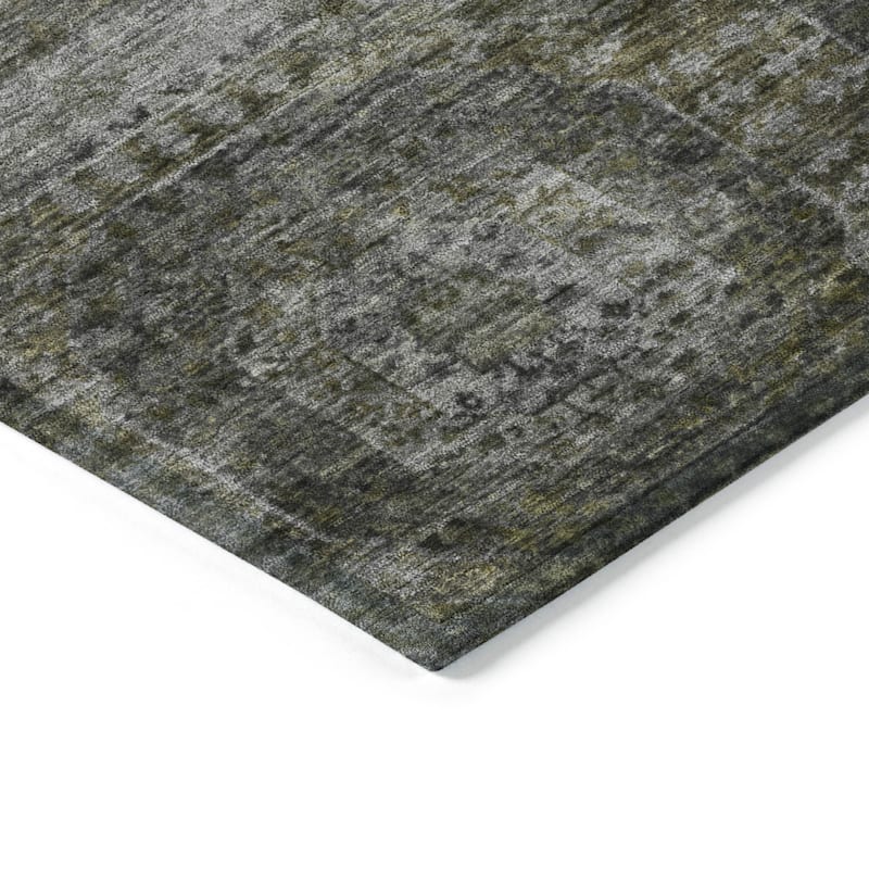 HomeRoots Medallion Transitional Rectangle Outdoor Rug