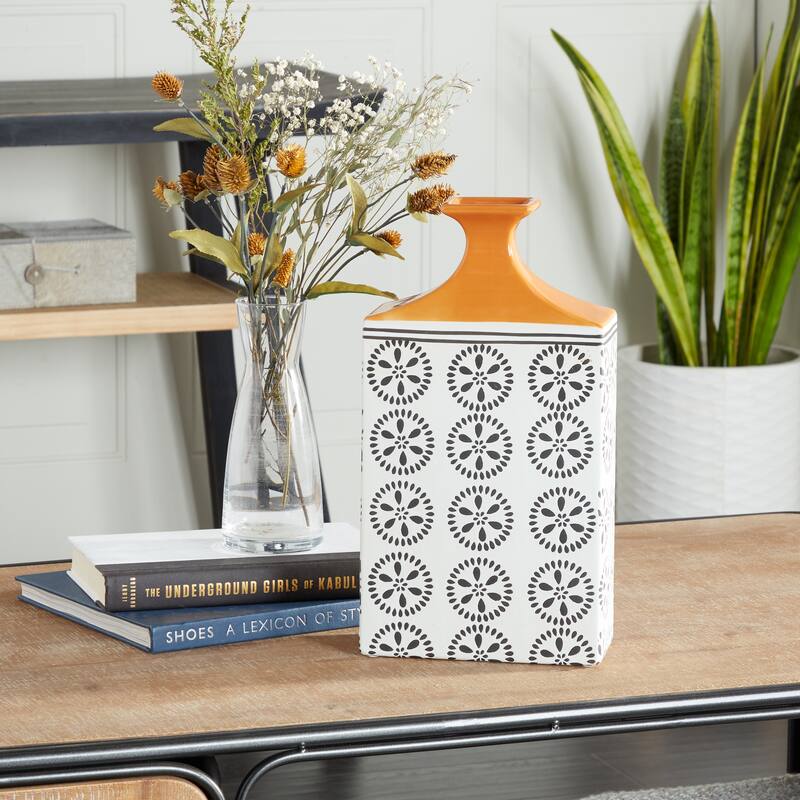 White Stoneware Transitional Vase