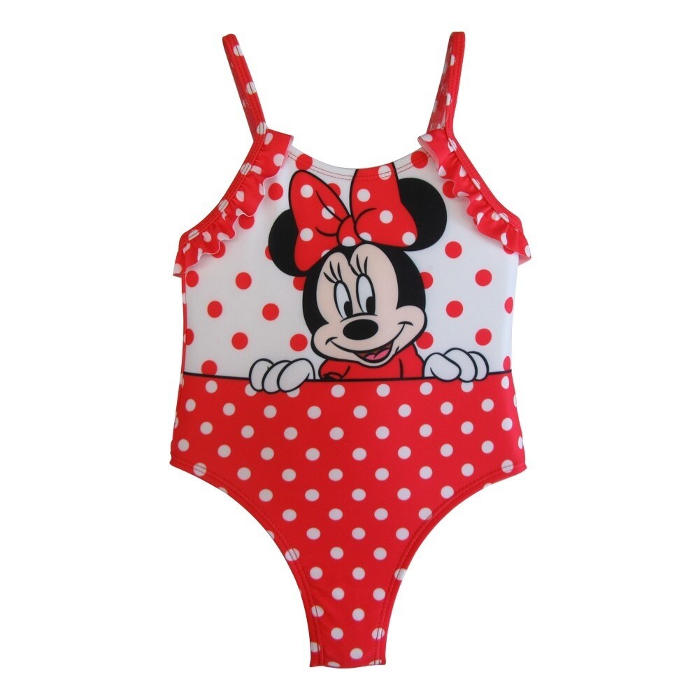 Shop Disney Baby Girls White Red Polka Dots Minnie Ruffles One
