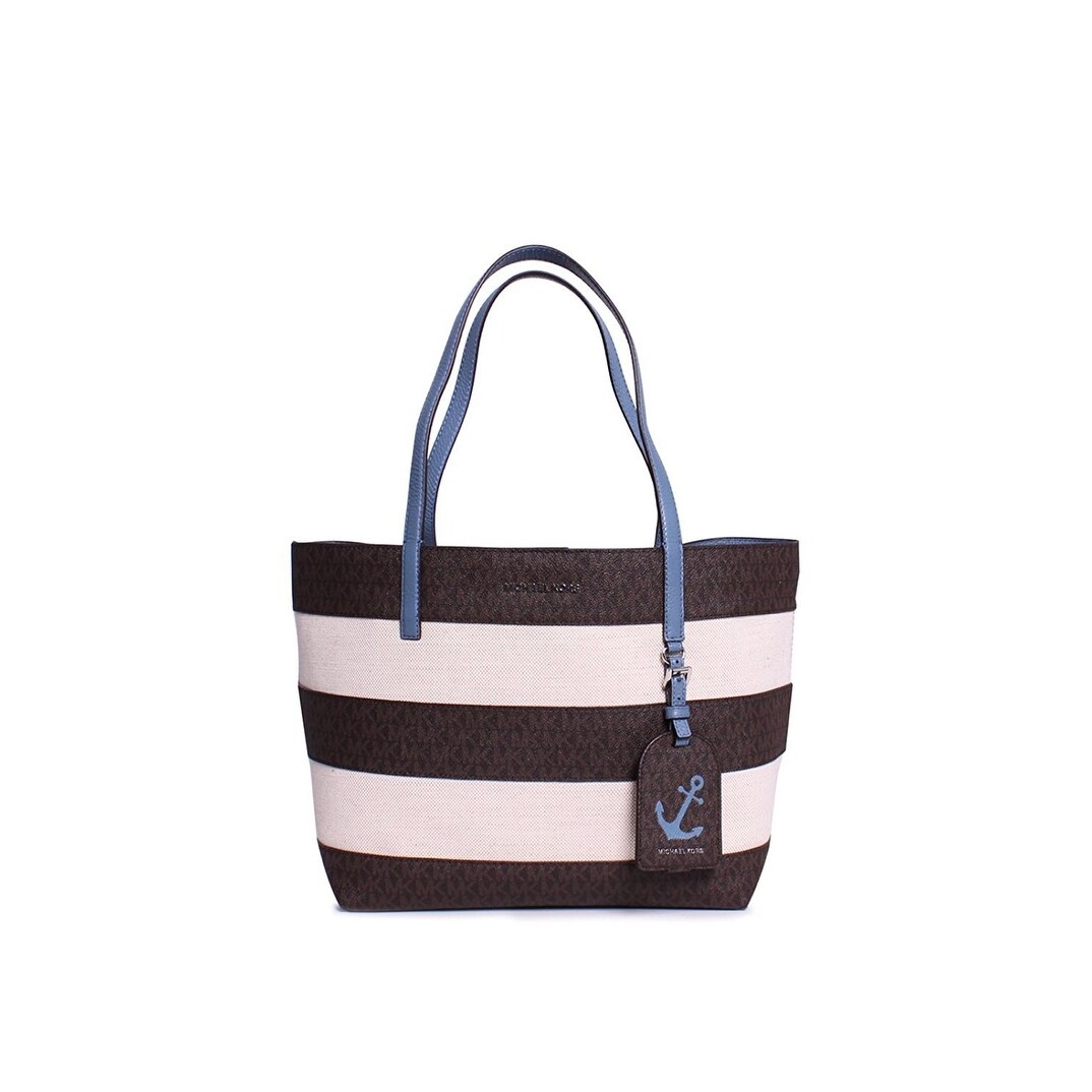 michael kors striped tote