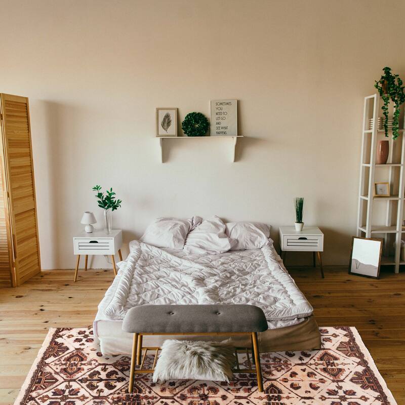 ECARPETGALLERY Hand-knotted Antalya Vintage Cream Wool Rug - 4'11 x 9'4