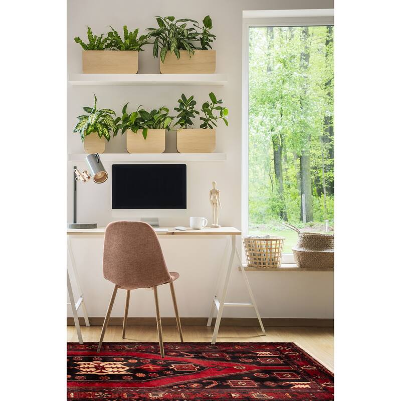 ECARPETGALLERY Hand-knotted Andelz Black Wool Rug - 4'11 x 7'3