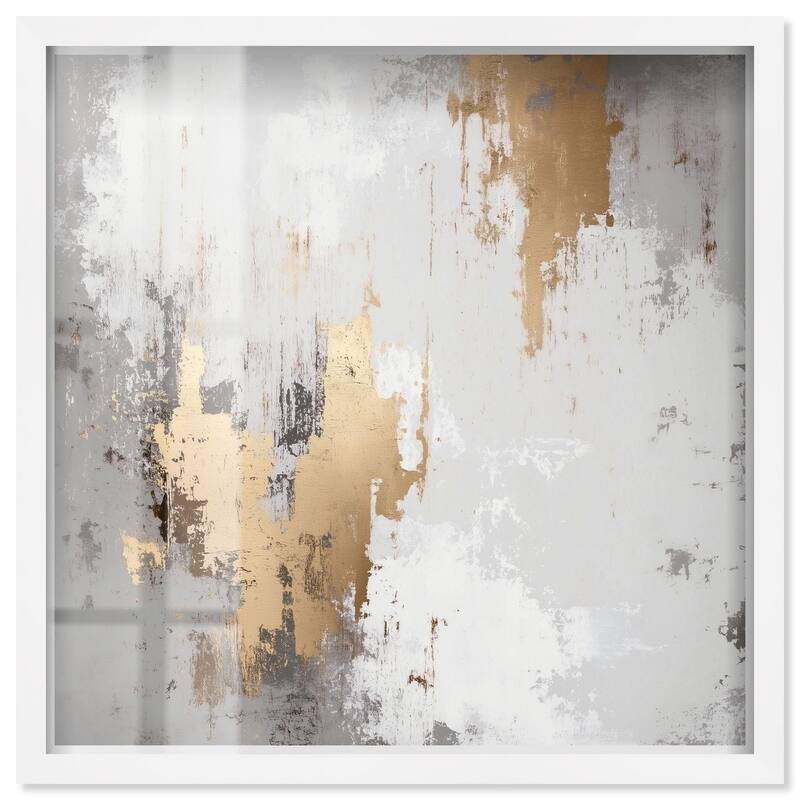 Ghostly Glimmer I Shadowbox by Art Remedy - White - 30" x 30"