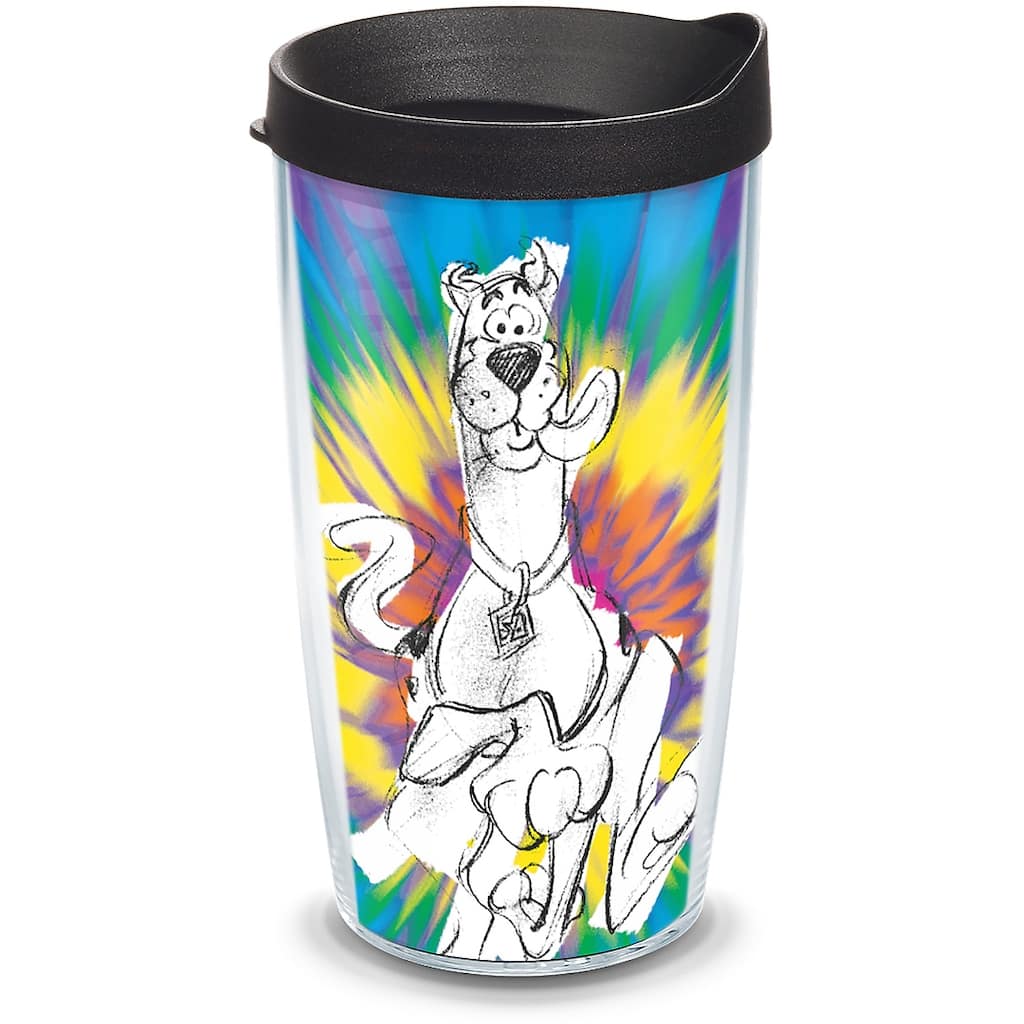 Tervis Warner Brothers Scooby-Doo Tie Dye Made in USA Double Walled Insulated Travel Tumbler, Classic