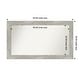 preview thumbnail 98 of 119, Dove Greywash Framed Non-Beveled Custom Wall Mirror, Bathroom Vanity Mirror Outer Size: 52 x 30