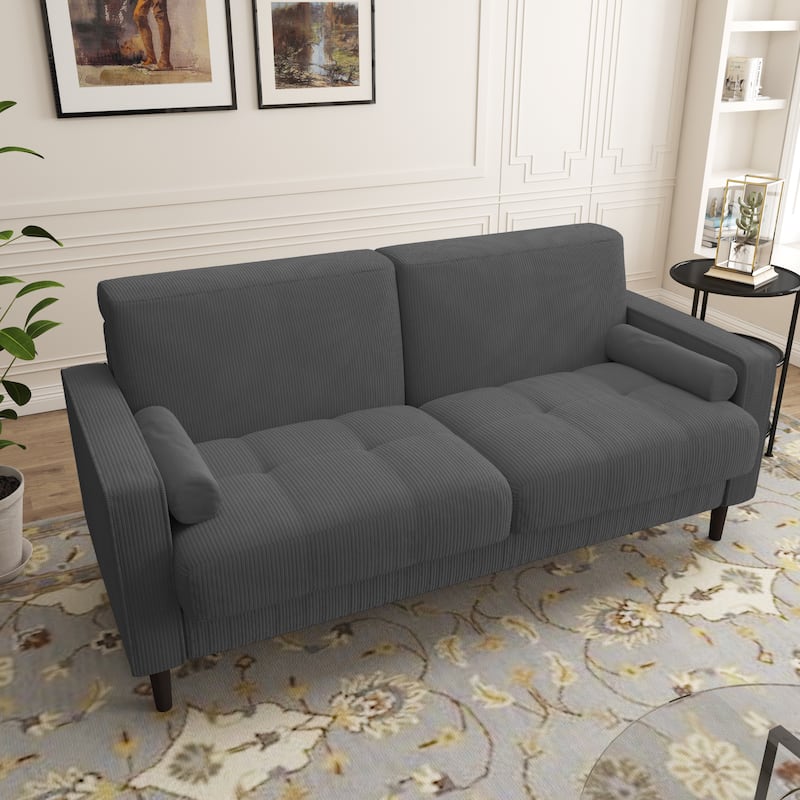 63.3"W Living Room Corduroy Loveseat Sofa
