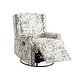 preview thumbnail 16 of 102, 29'' W Pattern Floral Swivel Manual Push Back Recliner Glider Chair