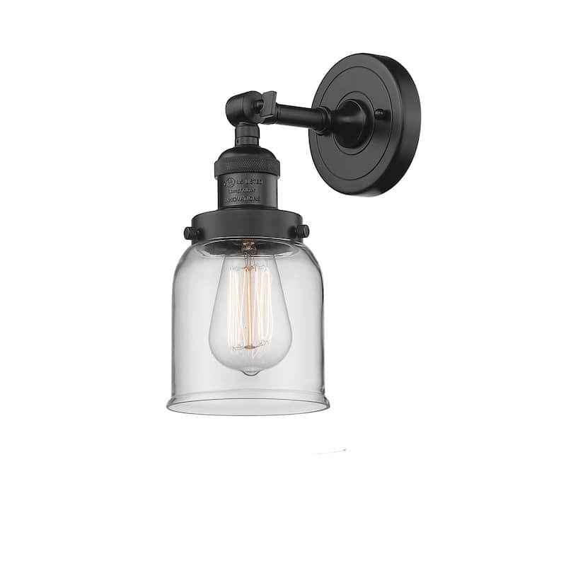 Innovations Lighting Small Bell Single Light 10" Tall Bathroom Sconce