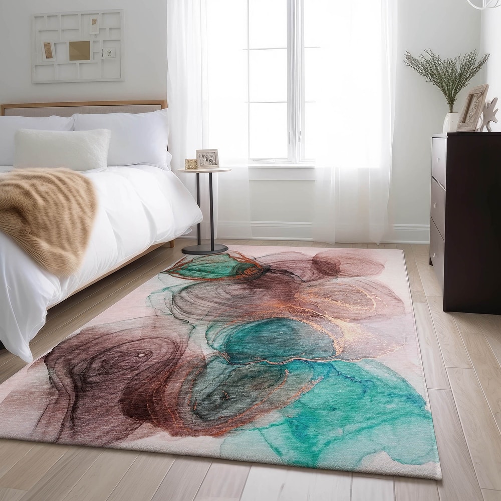 Premium Washable Super Soft Abstract Contemporary Mayfield Rug