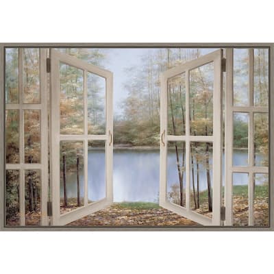 Autumn Woods by Diane Romanello Framed Canvas Art