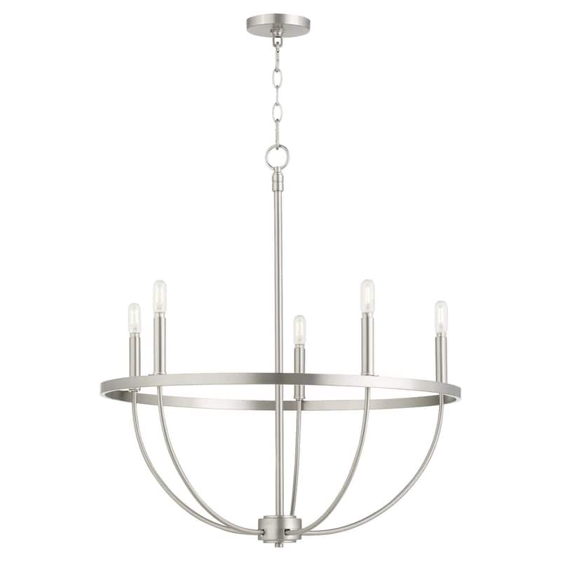 Quorum International 6374-5 Tribute 5 Light 28" Wide Ring Chandelier