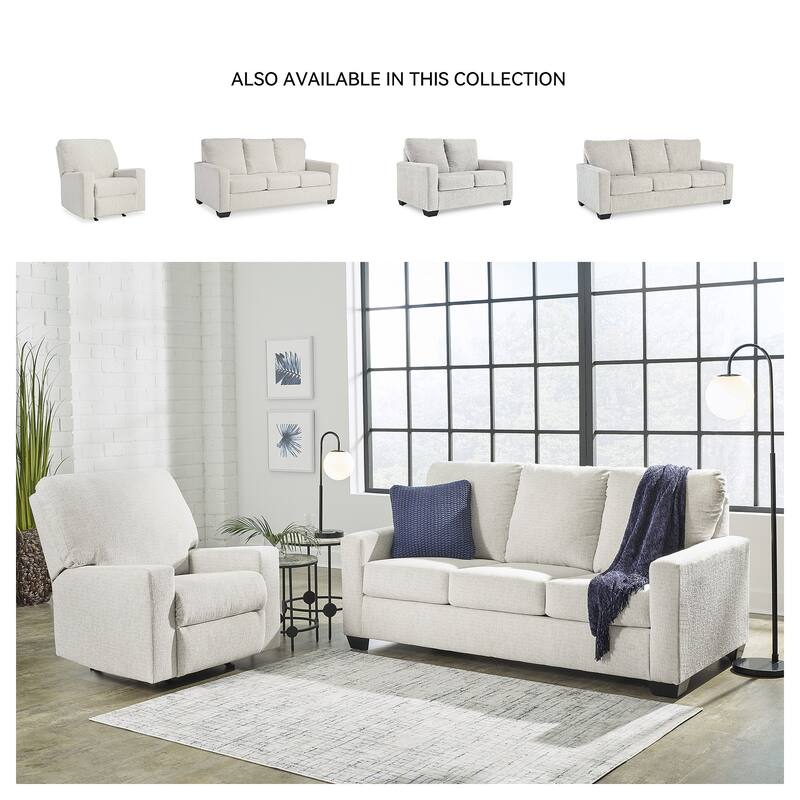 Signature Design by Ashley Rannis Snow Full Sofa Sleeper - 76"W x 40"D x 39"H