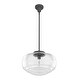 preview thumbnail 3 of 32, Hunter 16" Saddle Creek 1 Light Pendant / Semi-Flush Mount Ceiling Light - Entry, Kitchen Island, Dining Room - Schoolhouse