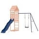 preview thumbnail 12 of 18, vidaXL Swing Set Outdoor Backyard Wooden Playground Equipment for Kids Age 3-8