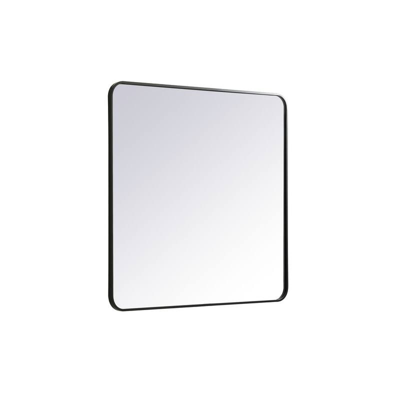 Ezra Soft Corner Metal Rectangular Mirror