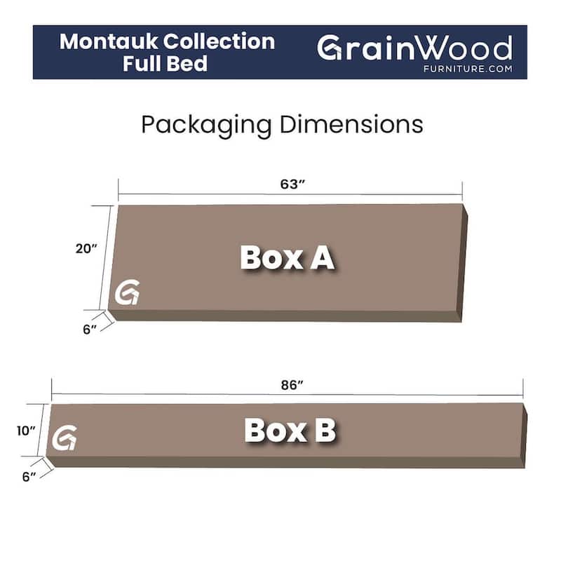 Grain Wood Furniture Montauk Distressed Solid Wood Panel Bed
