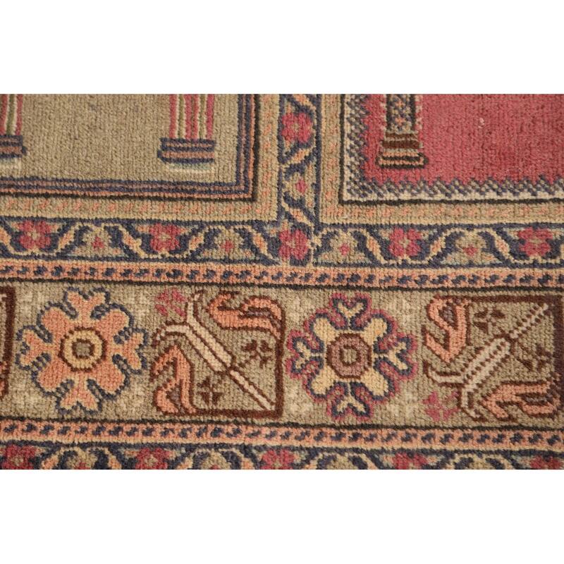 Anatolian Turkish Vintage Runner Rug Handmade Wool Carpet - 3'2" X 8'10"