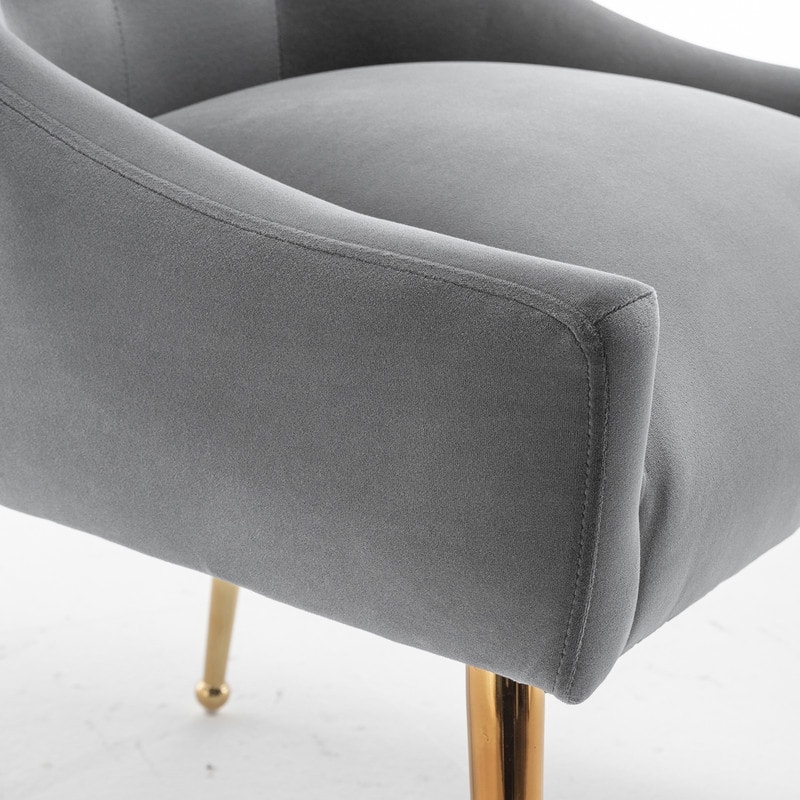 Modern Glam Velvet Dining Chair Set of 8 for Dining Room, Tufted Vanity Chair for Living Room (no table)