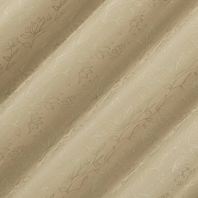 Sun Zero Bronte Floral Jacquard Total Blackout Rod Pocket 1-Piece Curtain Valance