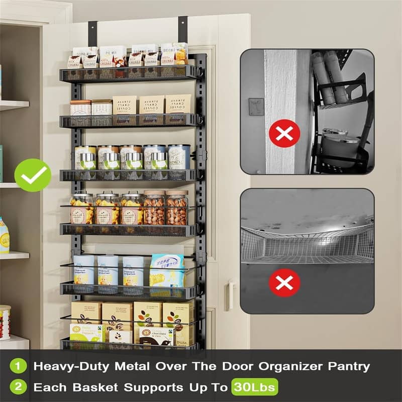 Over The Door Organizer Pantry Back of Door Pantry