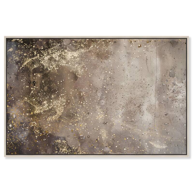 Galactic Traces Canvas by Art Remedy - Silver - 15" x 10"