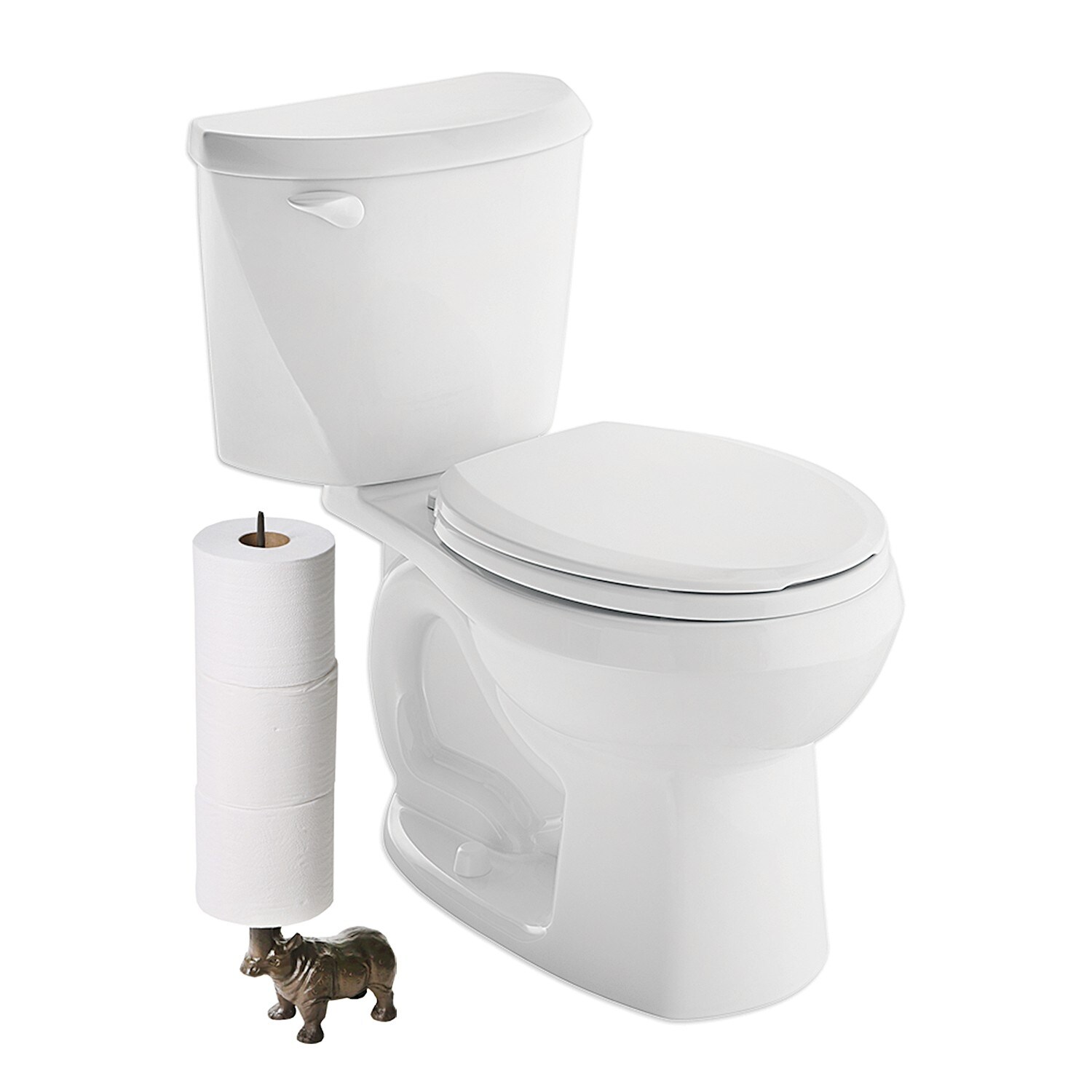 Shop Rhino Toilet Paper Paper Towel Holder Cast Iron Countertop Or Floor Standing Brown 16 In Overstock 19432331