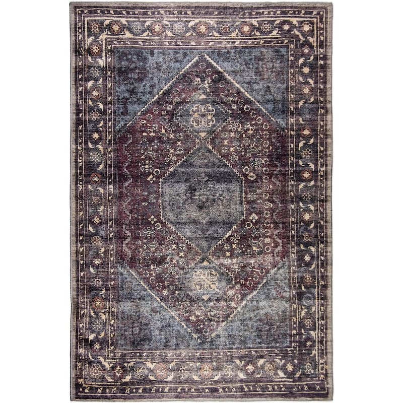 L'Baiet Irene Multicolor Distressed Machine Washable Rug - 8' x 10'/Surplus