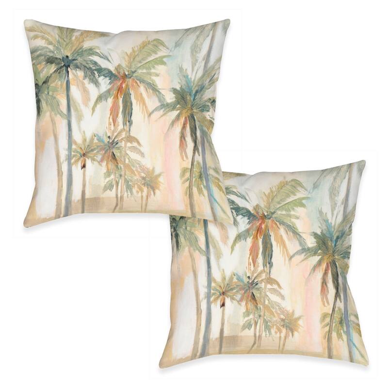 Laural Home The Palms Tropical Outdoor Decorative Pillow