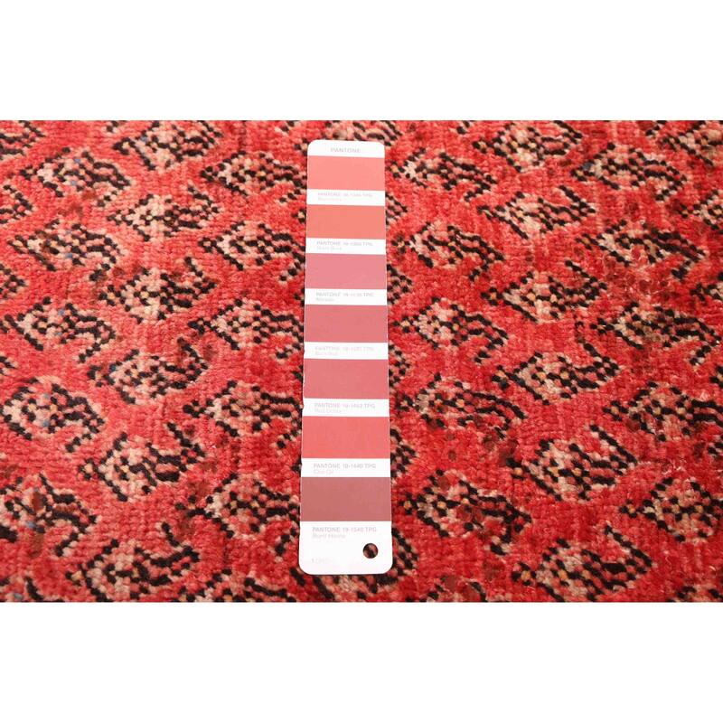 ECARPETGALLERY Hand-knotted Andelz Red Wool Rug - 4'2 x 10'11