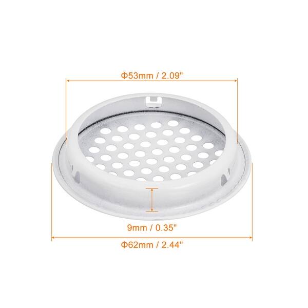 33mm Circular Soffit Vent 10 Pack Stainless Steel Air Vents Dual Panel 33mm Circular Soffit Vent 10 Pack Stainless Steel Air Vents Dual Panel