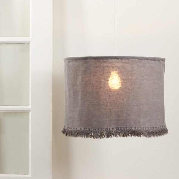 Lamp Shade With Stonewashed Fringe Design Bed Bath Beyond 31608568