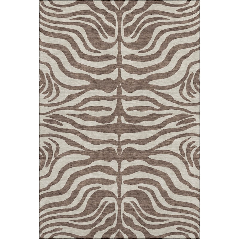Premium Washable Super Soft Zebra Print Mayfield Rug