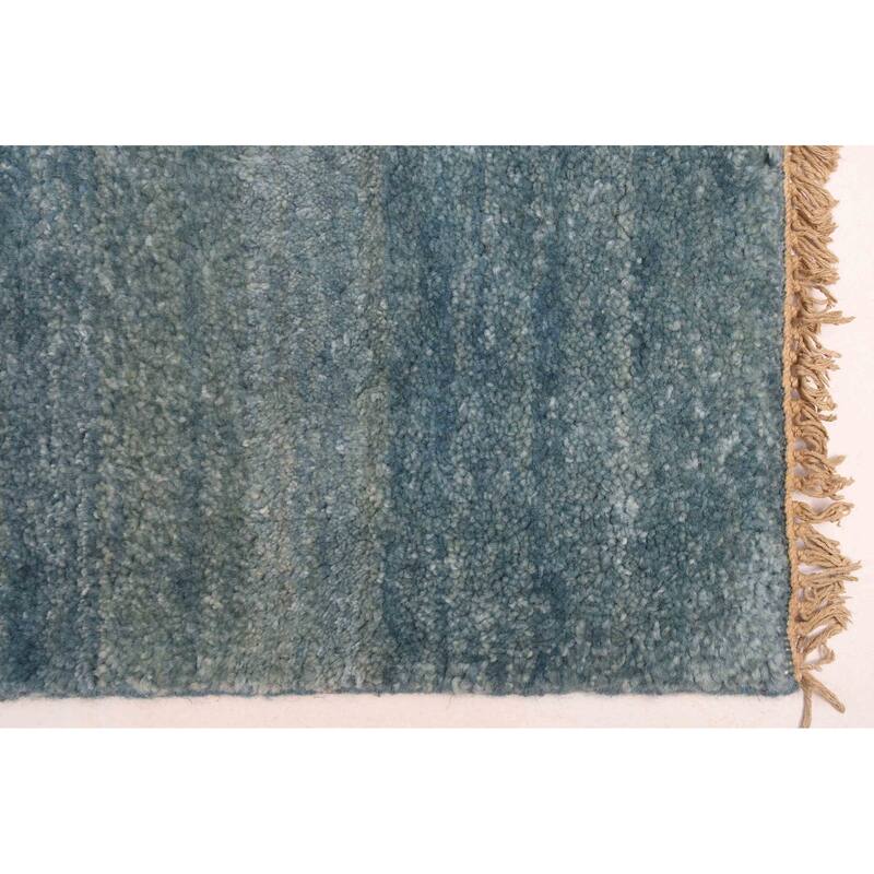 ECARPETGALLERY Hand-knotted Peshawar Ziegler Light Blue Wool Rug - 5'1 x 7'1