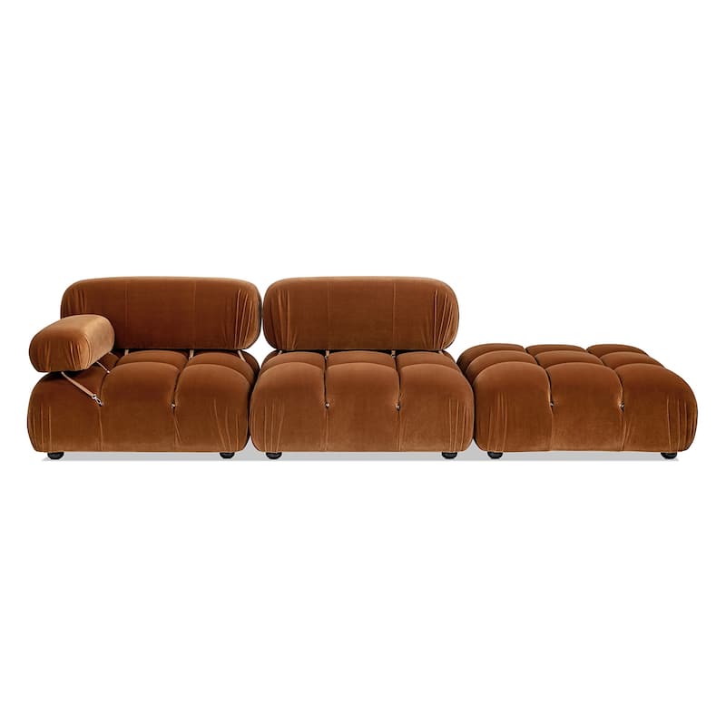 Marcel 109.5" Bubble Modular Modern Chaise Sofa
