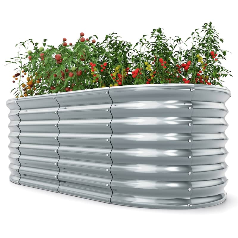 Gymax Raised Garden Bed Kit Planter Raised Garden Boxes Outdoor 65'' x
