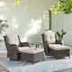 Option Brown Wicker / Beige Cusion