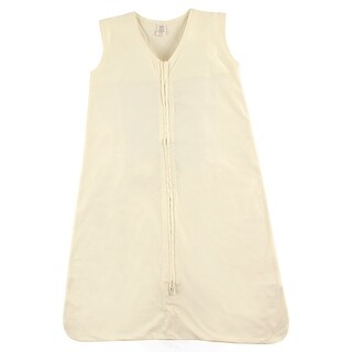 Touched by Nature Baby Organic Cotton Sleeveless Wearable Solid Color Sleeping Bag, Sack, Blanket, Solid Cream