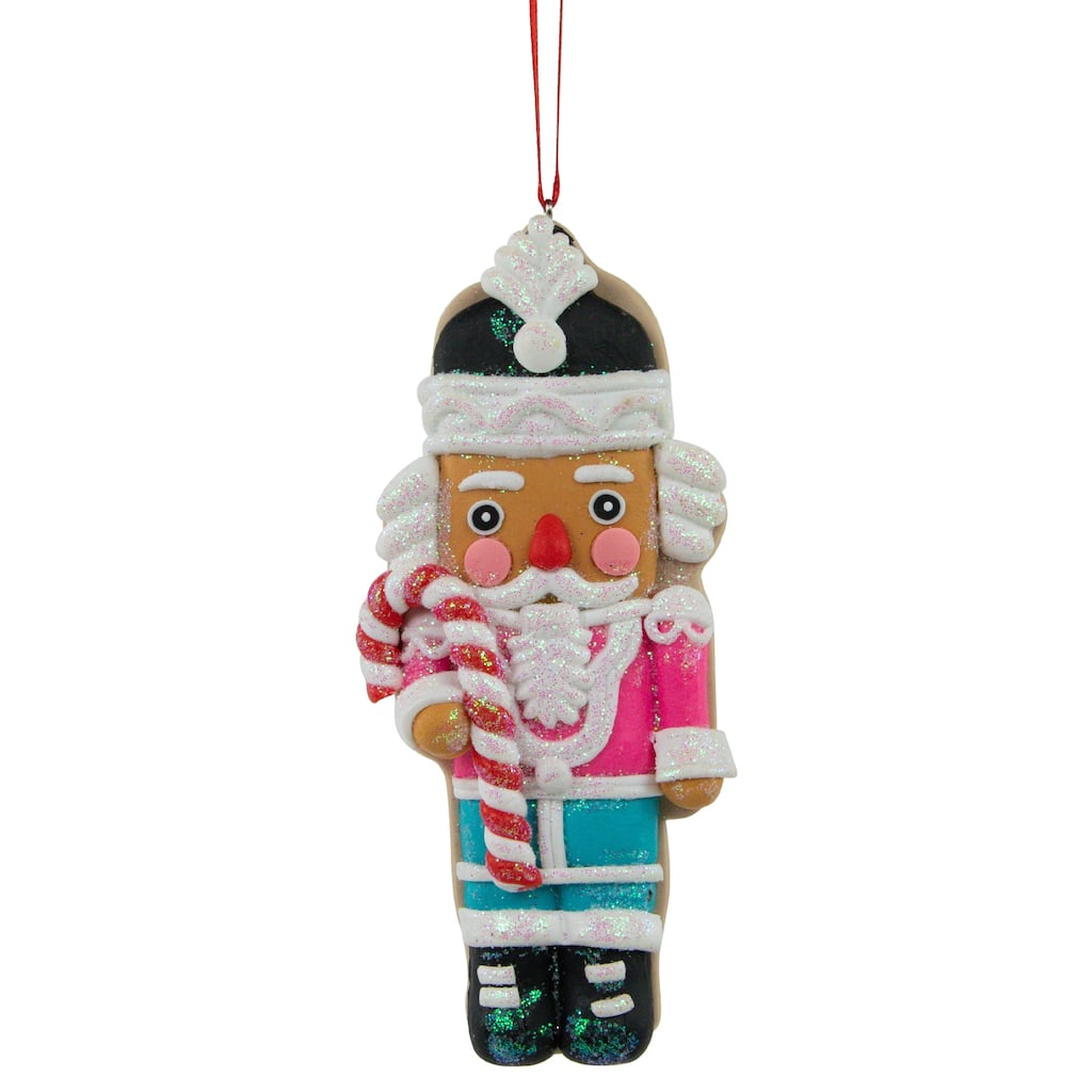 4.75" Glittered Nutcracker Cookie Ornament