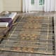 Liora Manne Marina Tribal Stripe Indoor/Outdoor Rug - 6'6" x 9'3" - Black